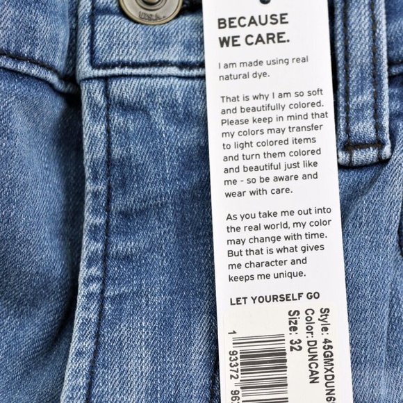 New HUDSON W36 L32 Blake Slim Straight Men's Jeans Duncan - Picture 9 of 11